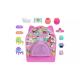 Squish-a-longs by Original Squishmallows Party Pack On-the-Go Playset - Series 1 - Three 1-Inch Mini-Squish with 9 Furnishings - Collect, Trade, & Play
