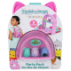 Squish-a-longs by Original Squishmallows Party Pack On-the-Go Playset - Series 1 - Three 1-Inch Mini-Squish with 9 Furnishings - Collect, Trade, & Play