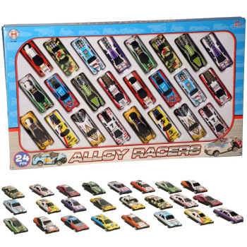 Alloy Racing Cars Vehicle Play Set Car (24 Cars)