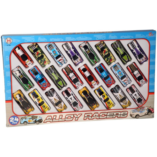 Alloy Racing Cars Vehicle Play Set Car (24 Cars)