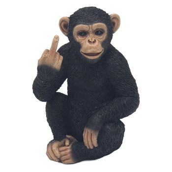 Resin Cheeky Monkey Free standing Flip the Bird