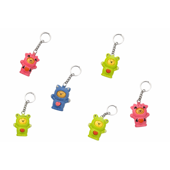 Dress Up Bear Keyring