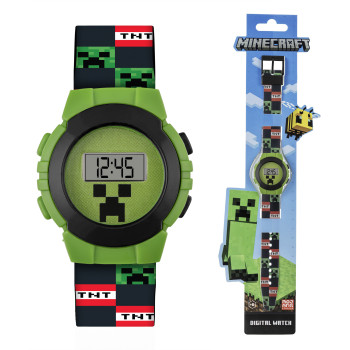 Minecraft LCD Round Watch