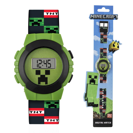 Minecraft LCD Round Watch