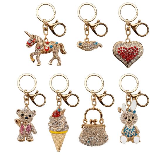 Bling Style Keyring/Bag Charm Large Size  