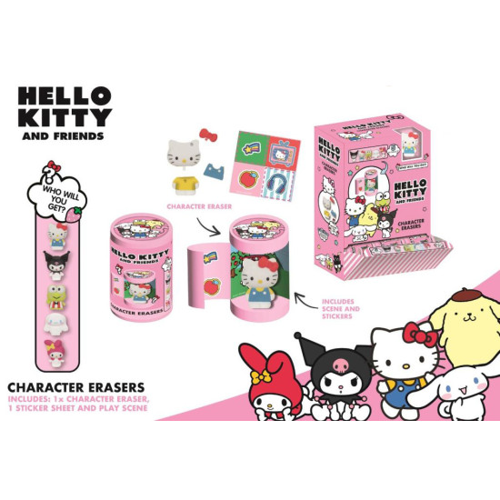 Hello Kitty 3D Character Erasers 