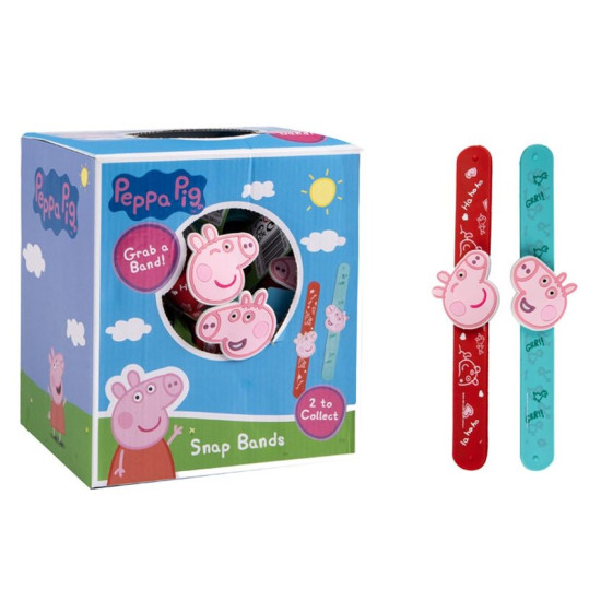 Peppa Pig Silicone Snap Bands
