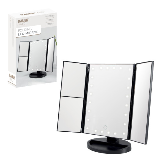 Bauer LED Foldable Mirror