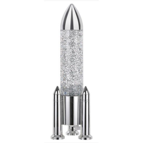 Glitter Rocket Novelty Lamp
