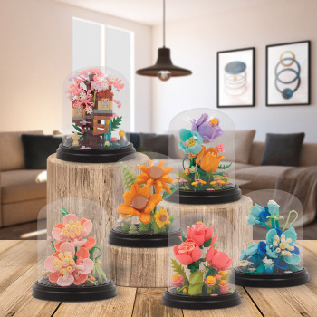 Mini Brick Floral Domes Building Blocks  Build Your Own Flower 6 to Collect