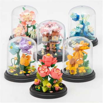Mini Brick Floral Domes Building Blocks  Build Your Own Flower 6 to Collect