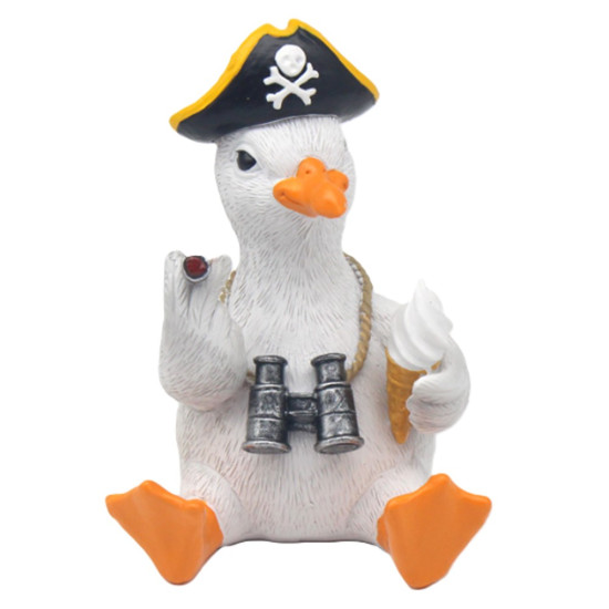 Novelty Seagull Figurine Pirate