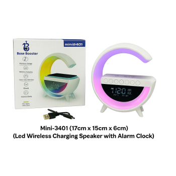 Base Boost Mini Charger Speaker/Alarm Clock