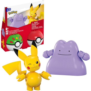 MEGA Pokémon Action Figure Building Toys Set, Poké Ball 2-Pack