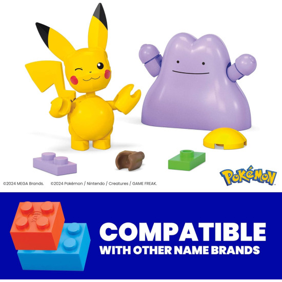 MEGA Pokémon Action Figure Building Toys Set, Poké Ball 2-Pack
