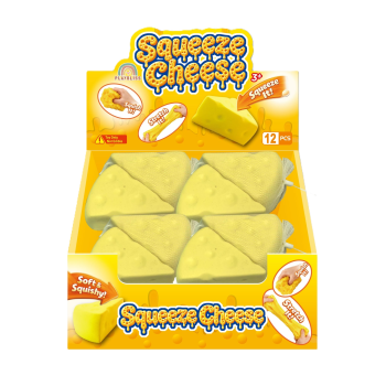 Cheese Squishy,  Cute Fidget Toy Stress Cheese Slice Squishy Sensory Fidget Toy Relieves Stress for Kids And Adults