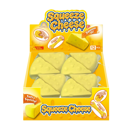 Cheese Squishy,  Cute Fidget Toy Stress Cheese Slice Squishy Sensory Fidget Toy Relieves Stress for Kids And Adults