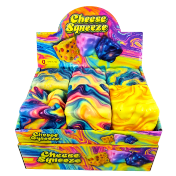 Cheese Rainbow  Squishy,  Cute Fidget Toy Stress Cheese Slice Squishy Sensory Fidget Toy Relieves Stress for Kids And Adults