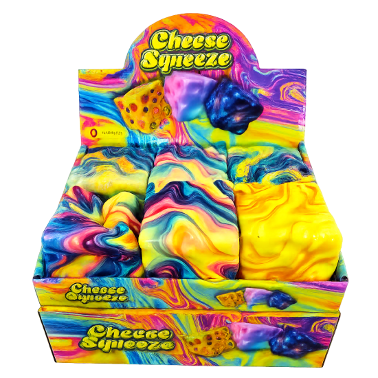 Cheese Rainbow  Squishy,  Cute Fidget Toy Stress Cheese Slice Squishy Sensory Fidget Toy Relieves Stress for Kids And Adults
