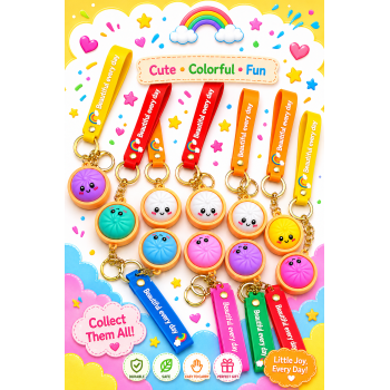 Mini Dumpling Bagclip Keyring