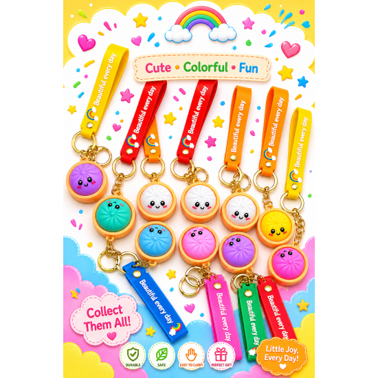 Mini Dumpling Bagclip Keyring