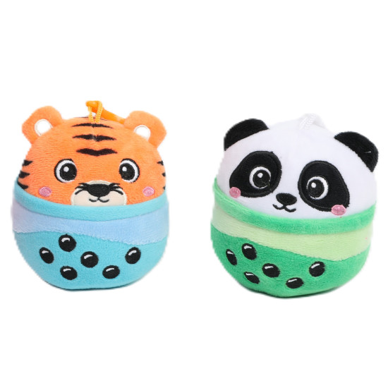 4.5 Inch Bubble T Plush Bag Clip Collect all 4