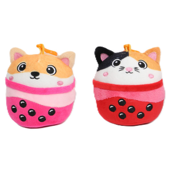 4.5 Inch Bubble T Plush Bag Clip Collect all 4