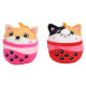 4.5 Inch Bubble T Plush Bag Clip Collect all 4