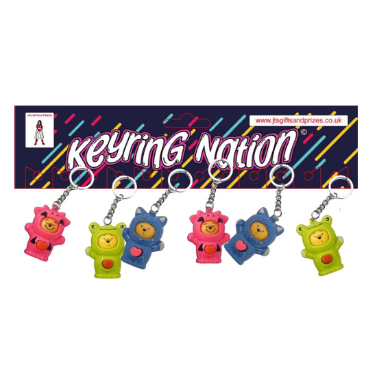 Dress Up Bear Keyring