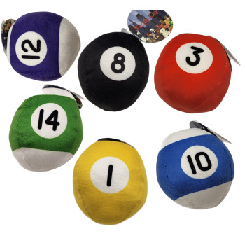 3.5" Plush – Assorted Pool Ball {Collect all 6 )
