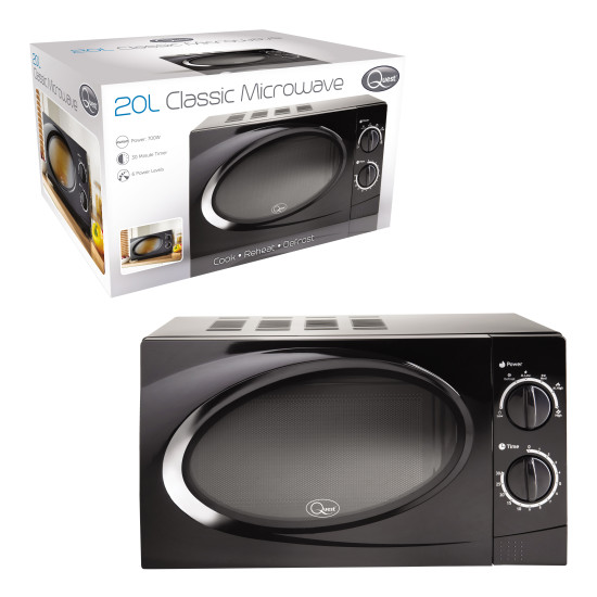 20 LT MICROWAVE – BLACK